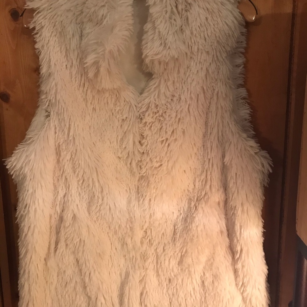 Faux fur vest
